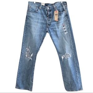NWT, 501 Levi Strauss Jeans, High Rise, Straight Leg, Button Fly, 38/30